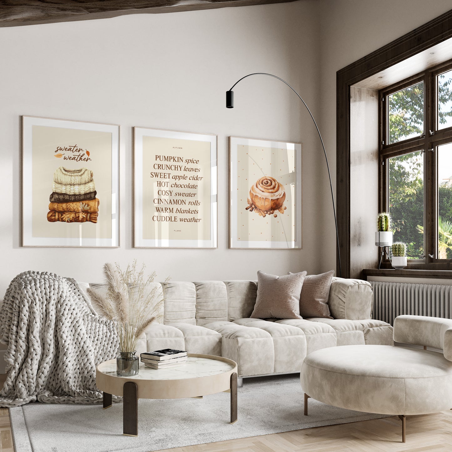 Cozy Fall Wall Art Set of 3