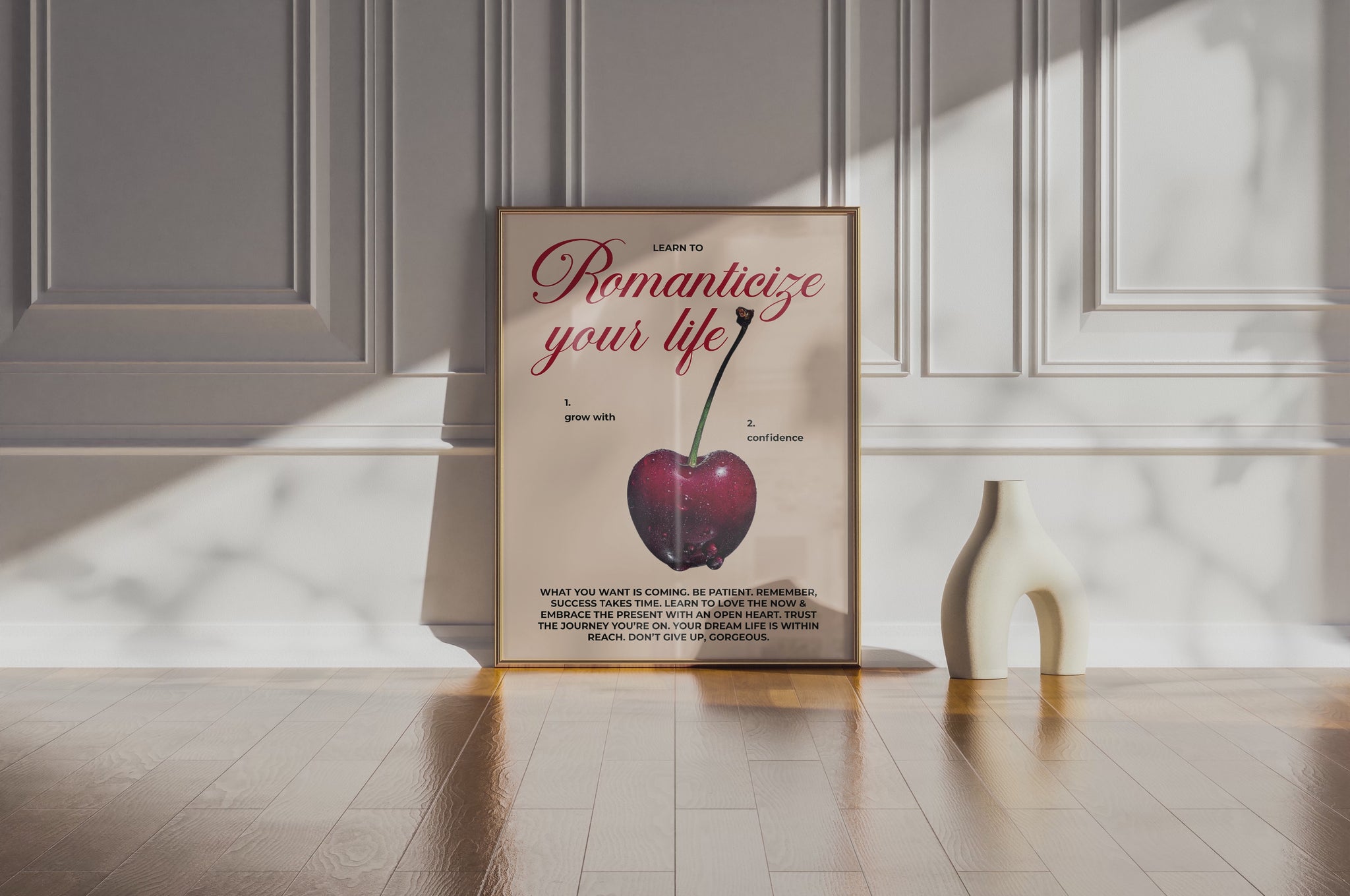 Confidence-boosting digital wall art for women.