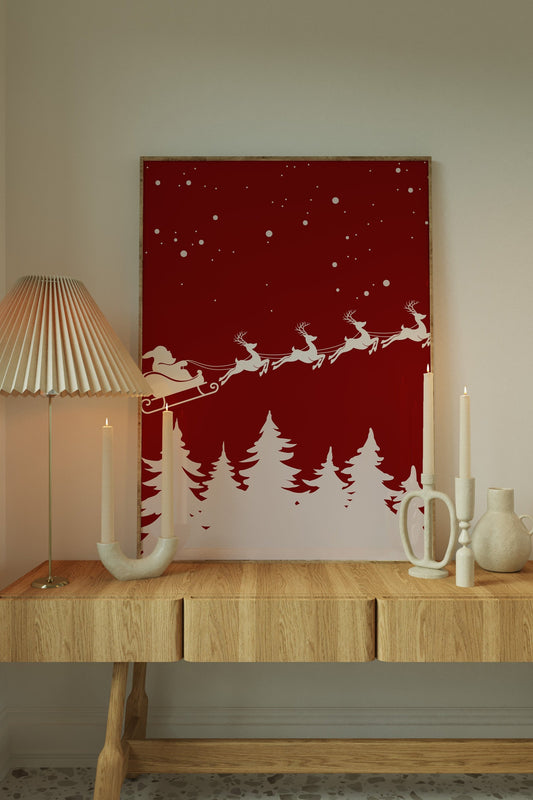 Santa Christmas Wall Art