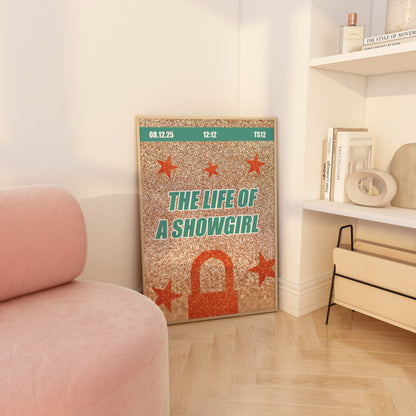 Glittery The Life Of A Showgirl Wall Art