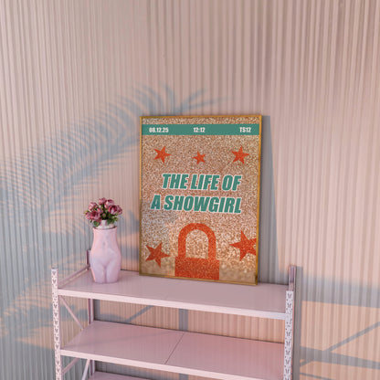Glittery The Life Of A Showgirl Wall Art