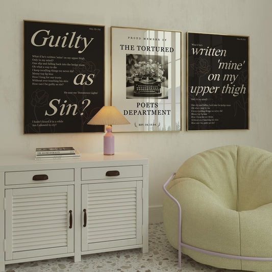 TTPD Wall Art Set of 3