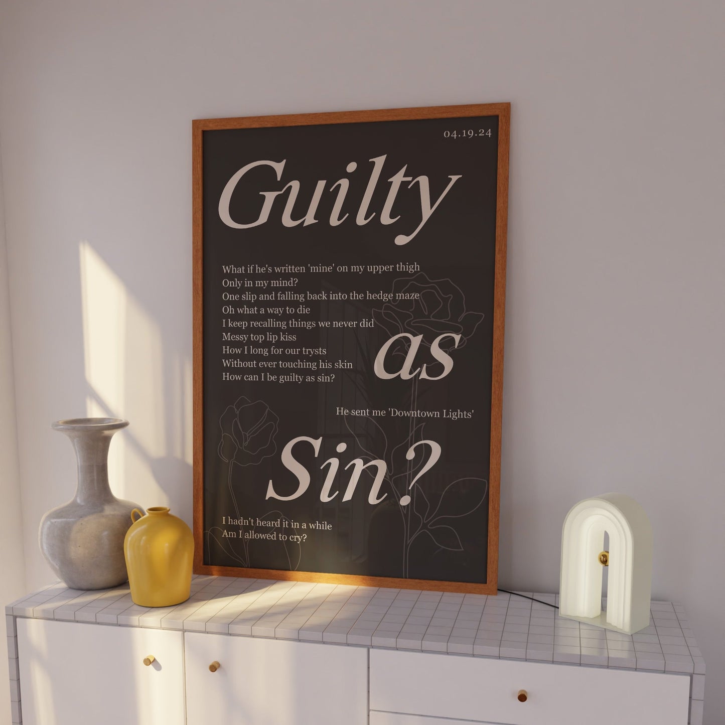 Guilty as Sin Wall Art