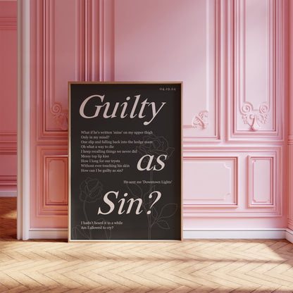 Guilty as Sin Wall Art